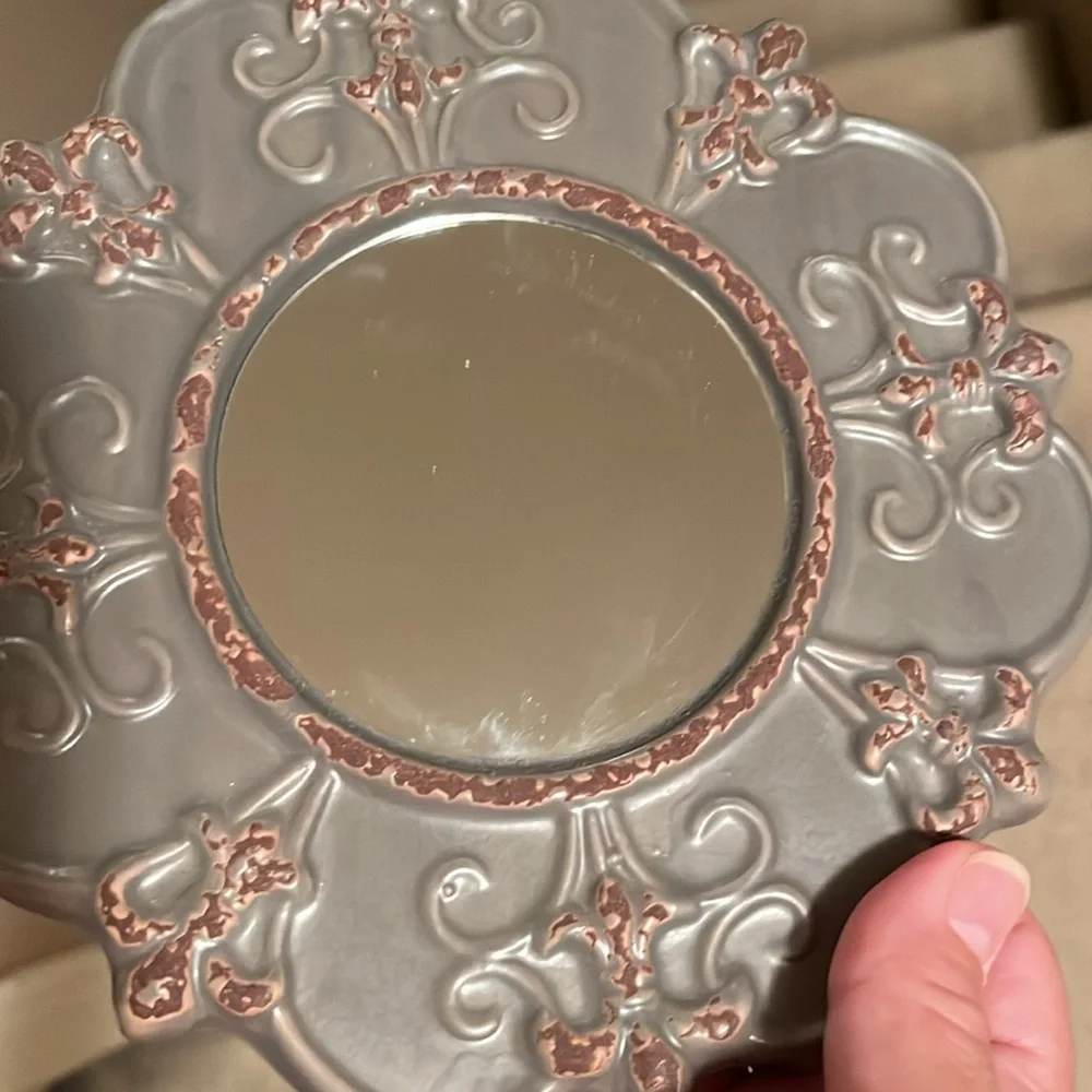 Elegant Gray Wall Mirror